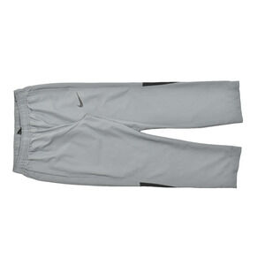 Nike Men's Dri-FIT Track Pants Straight Regular Size L Gray W/ Black Stripe